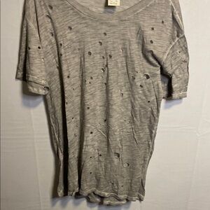 Freeloader Heather Gray Distressed Tee